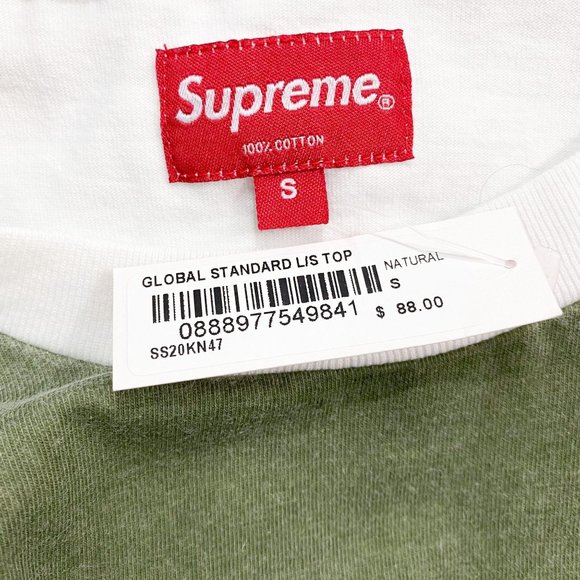 Supreme Global Standard Long Sleeve Top NWT 2020 - Picture 4 of 4